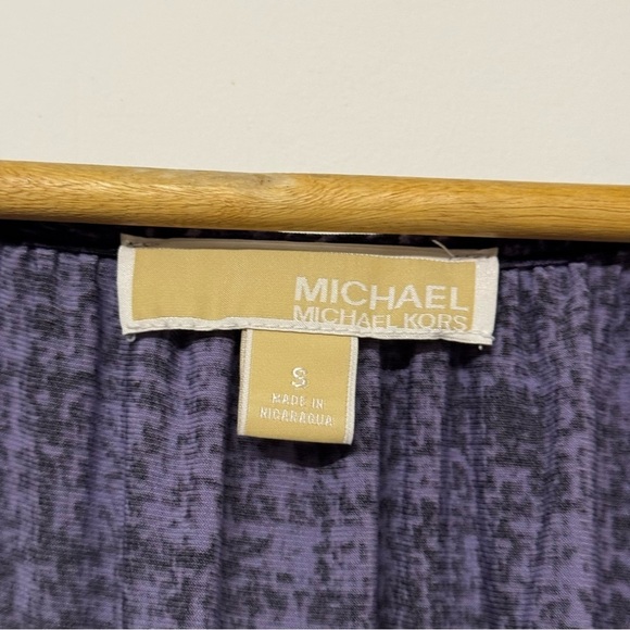 Michael Kors Printed Blouse Purple - Picture 4 of 5